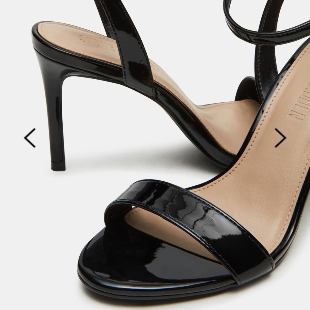 Steve Madden Suzie Black Patent Heels